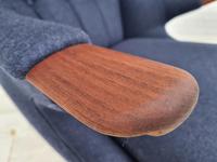 Danish design "Teddy bear" chair, 70s, wool, teak wood, reupholstered (13 of 16) Danish design "Teddy bear" chair, 70s, wool, teak wood, reupholstered (13 of 16)