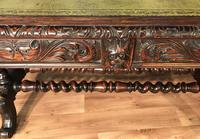 Victorian Carved Oak Desk Library Table (15 of 25) Victorian Carved Oak Desk Library Table (15 of 25)