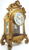 Wow! Incredible French Gilt Mantel Clock Visible Pendulum Glass Panels 8 Day Mantle Clock (2 of 9) Wow! Incredible French Gilt Mantel Clock Visible Pendulum Glass Panels 8 Day Mantle Clock (2 of 9)