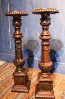 Pair of Tall Cast Iron Pricket Candlesticks (8 of 9) Pair of Tall Cast Iron Pricket Candlesticks (8 of 9)
