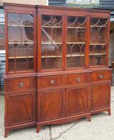 Georgian Design Mahogany Breakfront Secretaire Bookcase (8 of 8) Georgian Design Mahogany Breakfront Secretaire Bookcase (8 of 8)
