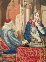 Large Artwork Gilt Gesso Framed 19th Century Tapestry French Royal Court "Playing Chess" (15 of 44) Large Artwork Gilt Gesso Framed 19th Century Tapestry French Royal Court "Playing Chess" (15 of 44)
