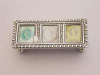 Edwardian Silver Triple Compartment Trough Shaped Stamp Box by Levi & Salaman, Birmingham 1901 (3 of 12) Edwardian Silver Triple Compartment Trough Shaped Stamp Box by Levi & Salaman, Birmingham 1901 (3 of 12)