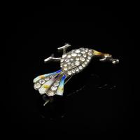 Antique Enamel and Paste Silver Peacock Bird Brooch Pin (5 of 10) Antique Enamel and Paste Silver Peacock Bird Brooch Pin (5 of 10)