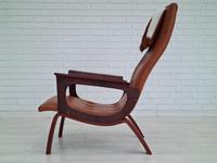 Danish armchair, cowhide, cognac leather, 1970s (18 of 20) Danish armchair, cowhide, cognac leather, 1970s (18 of 20)