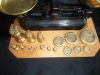 Avery Scales with Variety of Brass Weights on Especially Made Board (4 of 6) Avery Scales with Variety of Brass Weights on Especially Made Board (4 of 6)