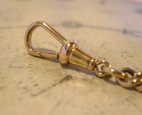 Antique Pocket Watch Chain 1890 Victorian 12ct Rose Rolled Gold Albert & T Bar (9 of 10) Antique Pocket Watch Chain 1890 Victorian 12ct Rose Rolled Gold Albert & T Bar (9 of 10)