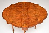 Antique Burr Walnut Drop Leaf Sutherland Table (10 of 12) Antique Burr Walnut Drop Leaf Sutherland Table (10 of 12)