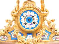 Stunning Quality French Mantel Clock Urn Top Blue Sevres Porcelain Mantle Clock. (11 of 12) Stunning Quality French Mantel Clock Urn Top Blue Sevres Porcelain Mantle Clock. (11 of 12)