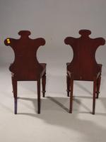 Attractive Pair of Mid 19th Century Mahogany Hall Chairs (4 of 4) Attractive Pair of Mid 19th Century Mahogany Hall Chairs (4 of 4)