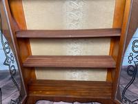 Art Deco Walnut Curved Bookcase Display Storage Cabinet (28 of 29) Art Deco Walnut Curved Bookcase Display Storage Cabinet (28 of 29)