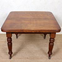 Oak Dining Table 6 Seater Victorian Wild Golden Oak 19th Century Solid (3 of 16) Oak Dining Table 6 Seater Victorian Wild Golden Oak 19th Century Solid (3 of 16)