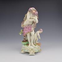 Stunning Derby Porcelain Figure Vulcan Four Classical Seasons Winter c.1760 (1 of 14)