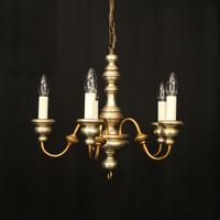 Italian Florentine 5 Light Giltwood Chandelier (1 of 10)
