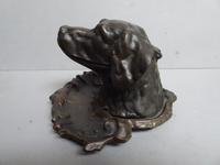 Antique Bronze Inkwell - Dog's Head (2 of 6) Antique Bronze Inkwell - Dog's Head (2 of 6)