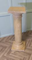 Large Honey Coloured Marble Column