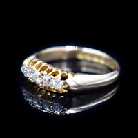 Antique Edwardian Old Cut Diamond Five Stone 18K Gold Ring (5 of 10) Antique Edwardian Old Cut Diamond Five Stone 18K Gold Ring (5 of 10)
