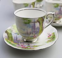 Art Deco Swan Lake Porcelain Roslyn Peacehaven Coffee Set c.1930 (4 of 10) Art Deco Swan Lake Porcelain Roslyn Peacehaven Coffee Set c.1930 (4 of 10)