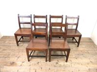 Set of Six Welsh Oak Farmhouse Kitchen Chairs with Bar Backs (2 of 9) Set of Six Welsh Oak Farmhouse Kitchen Chairs with Bar Backs (2 of 9)