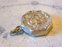 Antique Pocket Watch Chain Silver Fob 1890s Victorian French Ornate Puffy Fob (2 of 9) Antique Pocket Watch Chain Silver Fob 1890s Victorian French Ornate Puffy Fob (2 of 9)
