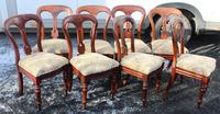 1900's Mahogany Set 8 Balloon Back Dining Chairs with Pop out Seats (2 of 3) 1900's Mahogany Set 8 Balloon Back Dining Chairs with Pop out Seats (2 of 3)