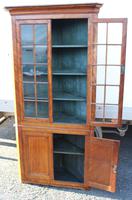 1850's Satin Walnut Corner Cupboard on Stand with Glazed Top (3 of 4) 1850's Satin Walnut Corner Cupboard on Stand with Glazed Top (3 of 4)