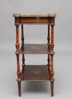 19th Century Mahogany & Inlaid Three Tier Etagere Table (11 of 11) 19th Century Mahogany & Inlaid Three Tier Etagere Table (11 of 11)