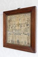 Mid 19th Century Needlework Sampler Dated 1853 (3 of 3) Mid 19th Century Needlework Sampler Dated 1853 (3 of 3)