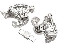 4.16ct Diamond & Platinum Double Clip Brooch - Art Deco c.1930 (7 of 12) 4.16ct Diamond & Platinum Double Clip Brooch - Art Deco c.1930 (7 of 12)