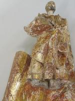 Rare Antique Carved Gilt & Polychrome Figure Saint Paul 17th Century (8 of 10) Rare Antique Carved Gilt & Polychrome Figure Saint Paul 17th Century (8 of 10)