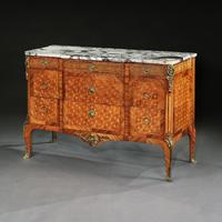 Late 19th Century French Gilt Bronze Mounted Tulipwood & Kingwood Marble Topped Commode (10 of 10) Late 19th Century French Gilt Bronze Mounted Tulipwood & Kingwood Marble Topped Commode (10 of 10)