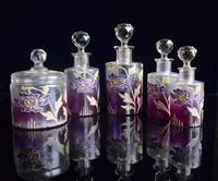 Moser Art Nouveau Enamelled Cameo Dressing Table Set (5 of 7) Moser Art Nouveau Enamelled Cameo Dressing Table Set (5 of 7)