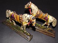 Pair of Victorian Cast Iron Horse Ornaments (4 of 6) Pair of Victorian Cast Iron Horse Ornaments (4 of 6)