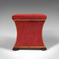 Antique Ottoman, English, Velour, Dressing, Sewing Stool, Victorian c.1890 (4 of 10) Antique Ottoman, English, Velour, Dressing, Sewing Stool, Victorian c.1890 (4 of 10)