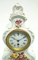 Antique 8 Day Porcelain Mantel Clock Sevres Egg Shell Blue Floral French Mantle Clock (7 of 12) Antique 8 Day Porcelain Mantel Clock Sevres Egg Shell Blue Floral French Mantle Clock (7 of 12)