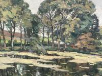 Oil on canvas of a country landscape, Signed: A. Dillon (2 of 4) Oil on canvas of a country landscape, Signed: A. Dillon (2 of 4)