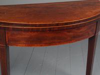 Matched Pair of George III Inlaid Mahogany Demi Lune Tables (5 of 19) Matched Pair of George III Inlaid Mahogany Demi Lune Tables (5 of 19)