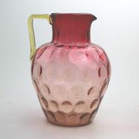 Good Dimpled Amberina Cranberry Lemonade Set 19th Century (4 of 10) Good Dimpled Amberina Cranberry Lemonade Set 19th Century (4 of 10)
