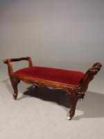 Very Stylish Mid 19th Century Rosewood Stool (7 of 8) Very Stylish Mid 19th Century Rosewood Stool (7 of 8)