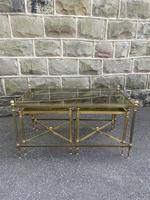 Quality Brass Nest of 3 Tables