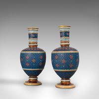Pair of Antique Decorative Vases, German, Ceramic, Villeroy & Boch, Victorian (3 of 12) Pair of Antique Decorative Vases, German, Ceramic, Villeroy & Boch, Victorian (3 of 12)