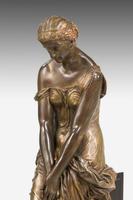19th Century Seated Maiden on a Stepped Black Marble Base (4 of 6) 19th Century Seated Maiden on a Stepped Black Marble Base (4 of 6)