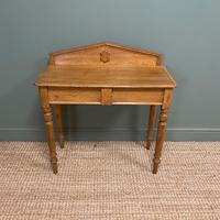 Quality Victorian Golden Oak Antique Hall Table (7 of 7) Quality Victorian Golden Oak Antique Hall Table (7 of 7)