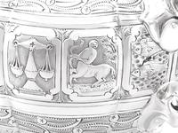 Sterling Silver Three Piece Zodiac Tea Service - Antique Victorian 1882 (16 of 24) Sterling Silver Three Piece Zodiac Tea Service - Antique Victorian 1882 (16 of 24)