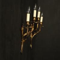 French Pair Of Bronze Antique Wall Sconces Oka (10 of 10) French Pair Of Bronze Antique Wall Sconces Oka (10 of 10)
