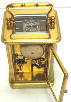 Good Antique French 8-day Carriage Clock Bevelled Case with Bell Alarm Feature (11 of 13) Good Antique French 8-day Carriage Clock Bevelled Case with Bell Alarm Feature (11 of 13)