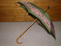 Vintage 12ct Rolled Gold Ladies Umbrella W/ Green Paisley Pattern Cotton Canopy (3 of 13) Vintage 12ct Rolled Gold Ladies Umbrella W/ Green Paisley Pattern Cotton Canopy (3 of 13)