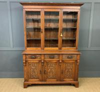 Victorian Carved Oak 3 Door Bookcase (9 of 23) Victorian Carved Oak 3 Door Bookcase (9 of 23)