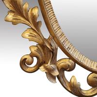 Antique Carved Oval Gilt Mirror (5 of 7) Antique Carved Oval Gilt Mirror (5 of 7)