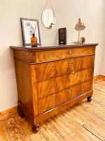 Antique Flamed Mahogany Chest of Drawers / Washstand / Commode With Marble (5 of 5) Antique Flamed Mahogany Chest of Drawers / Washstand / Commode With Marble (5 of 5)